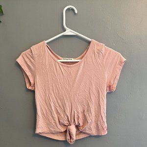 Light Pink Cropped Tee